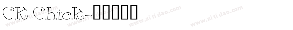 CK Chick字体转换